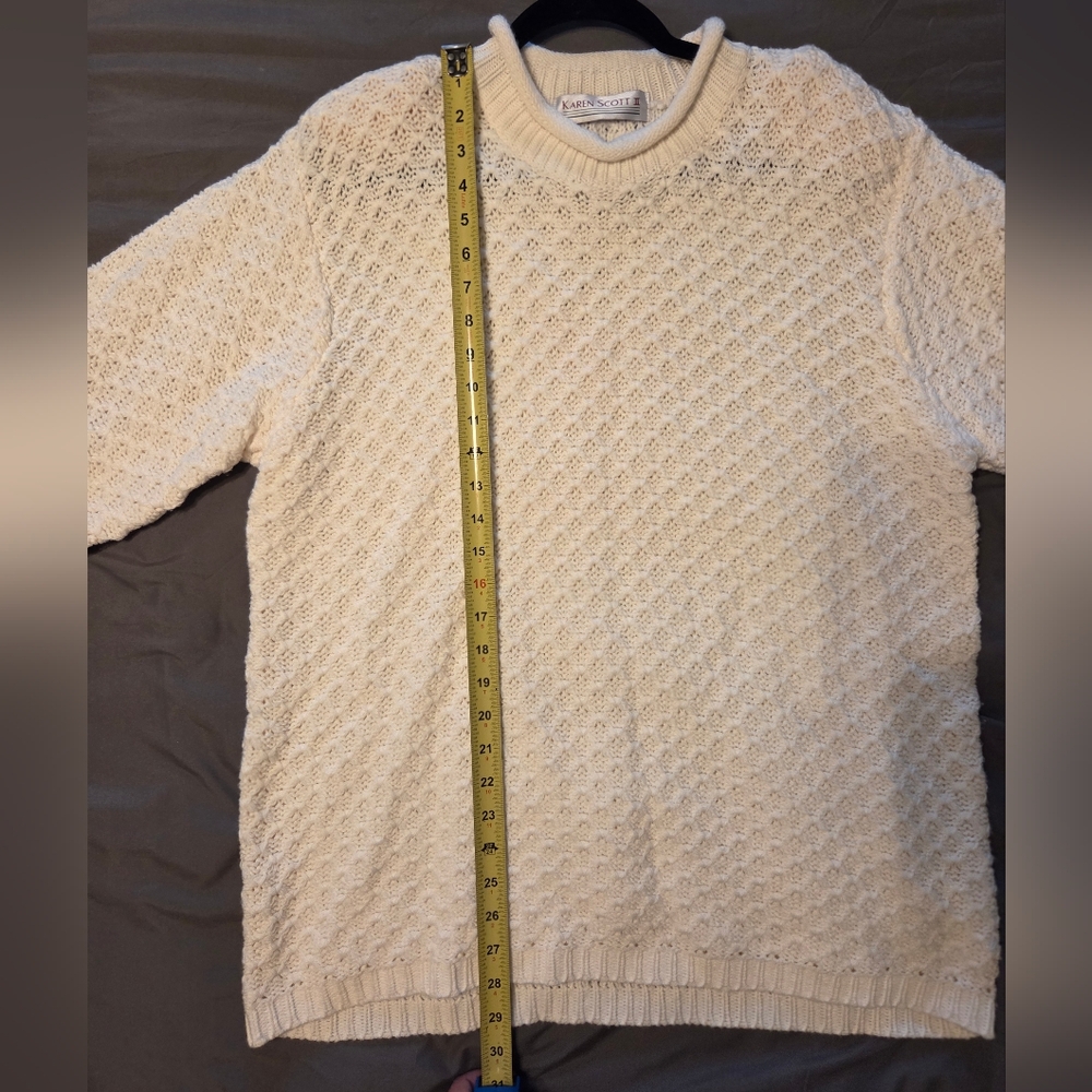 Karen Scott Classic White Turtleneck Sweater - Picture 7 of 7